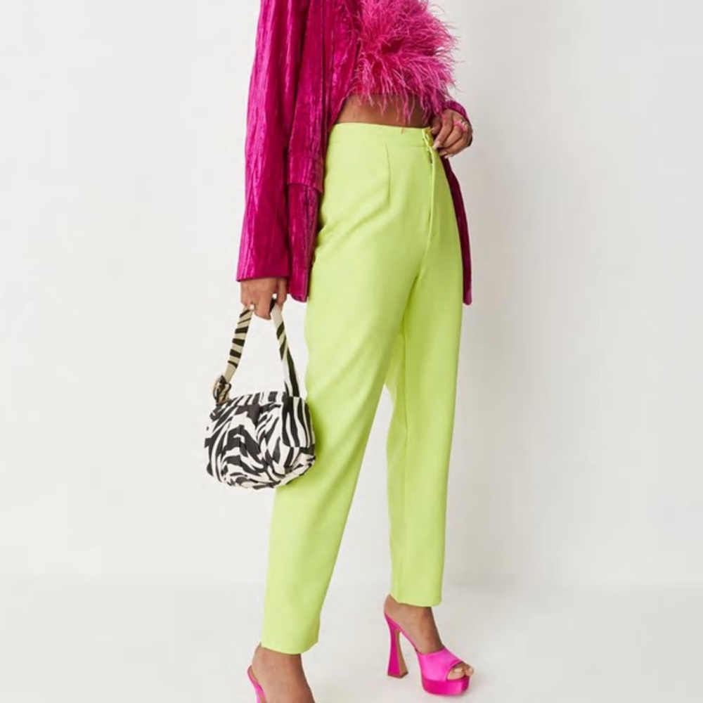 Neon green trousers